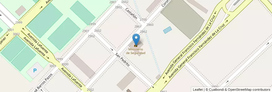 Mapa de ubicacion de Ministerio de Seguridad, Villa Soldati en 阿根廷, Ciudad Autónoma De Buenos Aires, 布宜诺斯艾利斯, Comuna 8.
