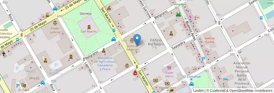 Mapa de ubicacion de Ministerio Internacional Hijos del Altisimo en Аргентина, Рио-Негро, Departamento Adolfo Alsina, Viedma, Viedma.