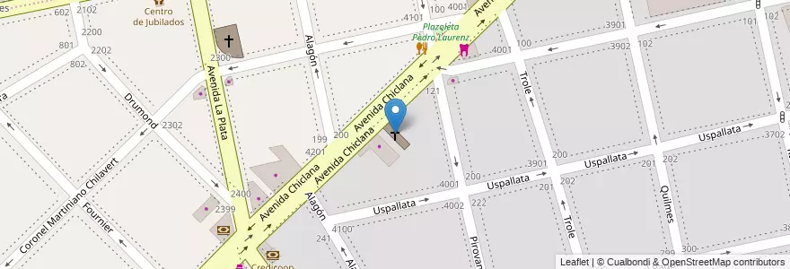 Mapa de ubicacion de Ministerio Sion, Nueva Pompeya en 阿根廷, Ciudad Autónoma De Buenos Aires, Comuna 4, 布宜诺斯艾利斯.