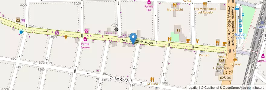 Mapa de ubicacion de Miñoqui en Arjantin, Buenos Aires, Partido De Lanús, Lanús Oeste.