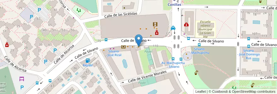 Mapa de ubicacion de Minotauro en Spanje, Comunidad De Madrid, Comunidad De Madrid, Área Metropolitana De Madrid Y Corredor Del Henares, Madrid.