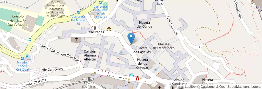 Mapa de ubicacion de Minuit en España, Andalucía, Granada, Comarca De La Vega De Granada, Granada.