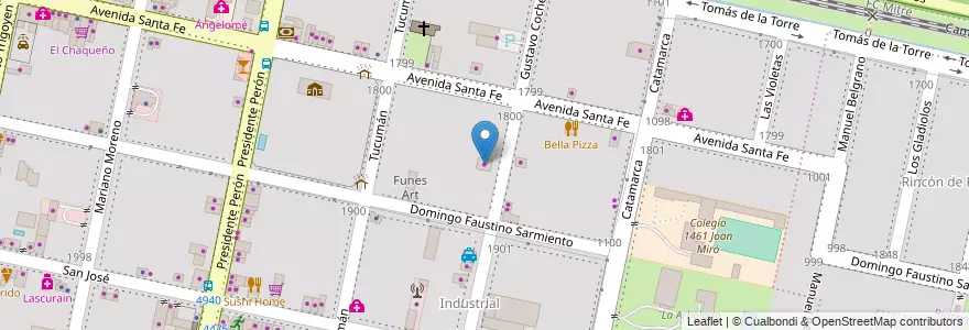 Mapa de ubicacion de Minuto Cero en Argentina, Santa Fe, Departamento Rosario, Municipio De Funes, Funes.
