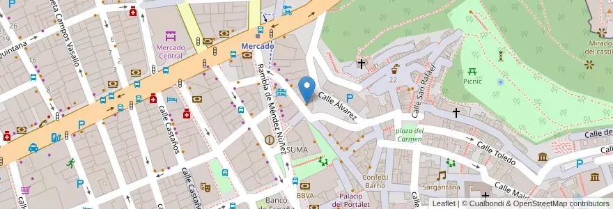 Mapa de ubicacion de Mio Cugino en Испания, Валенсия, Аликанте, Алаканти, Аликанте.