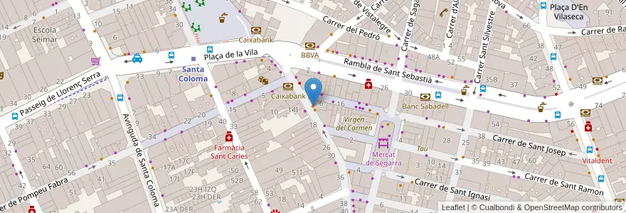 Mapa de ubicacion de Mio Gelato en إسبانيا, كتالونيا, برشلونة, بارسلونس, Santa Coloma De Gramenet.