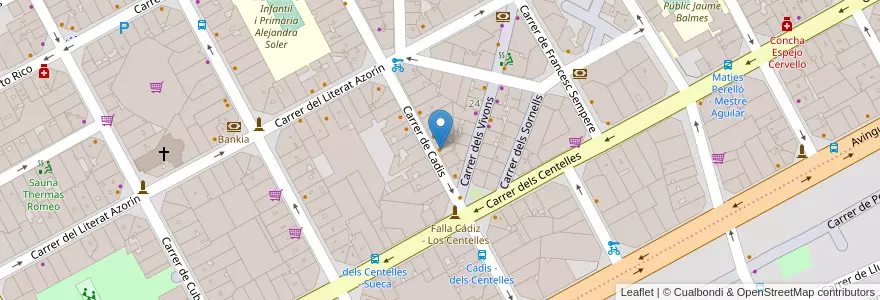 Mapa de ubicacion de Miobio en スペイン, バレンシア州, València / Valencia, Comarca De València, València.