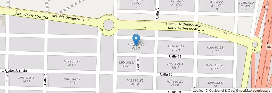 Mapa de ubicacion de MIRA SOLES 485 D en آرژانتین, Salta, Capital, Municipio De Salta, Salta.