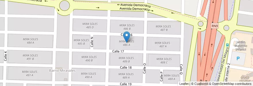 Mapa de ubicacion de MIRA SOLES 486 A en Argentinië, Salta, Capital, Municipio De Salta, Salta.