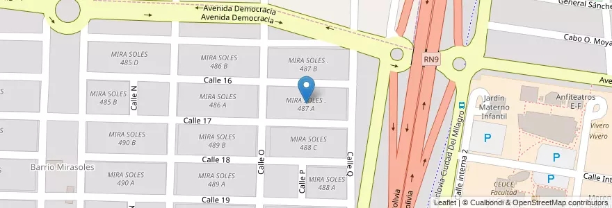 Mapa de ubicacion de MIRA SOLES . 487 A en Arjantin, Salta, Capital, Municipio De Salta, Salta.
