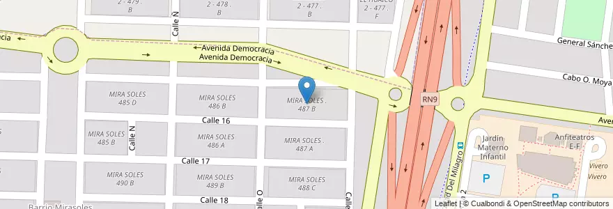 Mapa de ubicacion de MIRA SOLES . 487 B en Argentinien, Salta, Capital, Municipio De Salta, Salta.