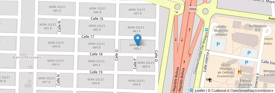 Mapa de ubicacion de MIRA SOLES 488 C en الأرجنتين, Salta, Capital, Municipio De Salta, Salta.