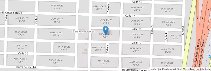 Mapa de ubicacion de MIRA SOLES 490 A en Argentina, Salta, Capital, Municipio De Salta, Salta.
