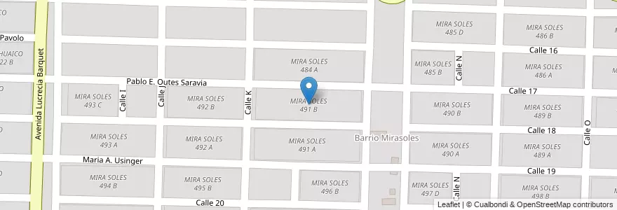 Mapa de ubicacion de MIRA SOLES 491 B en الأرجنتين, Salta, Capital, Municipio De Salta, Salta.