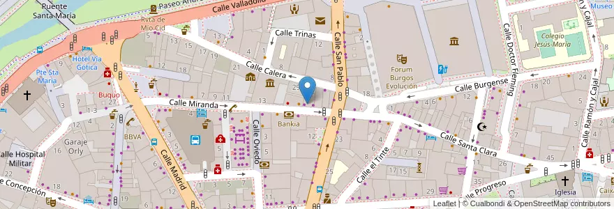 Mapa de ubicacion de Miranda 19 en Spanien, Kastilien Und León, Burgos, Alfoz De Burgos, Burgos.
