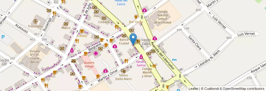 Mapa de ubicacion de Miranda en Arjantin, Buenos Aires, Partido De San Isidro, San Isidro.