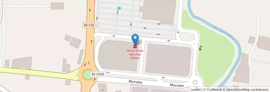 Mapa de ubicacion de Miren Itziar Sánchez Robles en スペイン, バスク州, Bizkaia, Durangaldea, Abadiño.