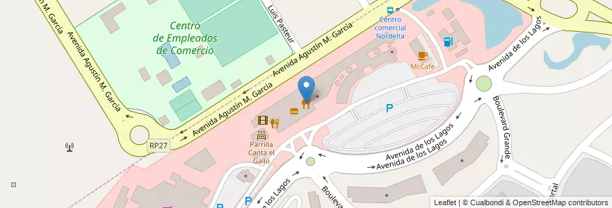 Mapa de ubicacion de Mirlo — Cocina de Autor en 阿根廷, 布宜诺斯艾利斯省, Partido De Tigre, Nordelta.
