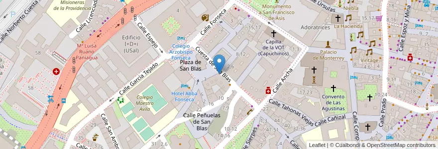 Mapa de ubicacion de Mis pollitos en España, Castilla Y León, Salamanca, Campo De Salamanca, Salamanca.