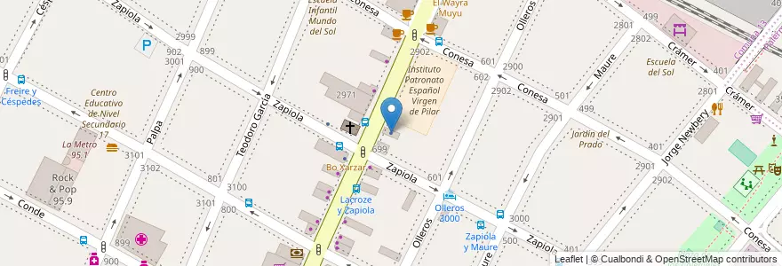 Mapa de ubicacion de Mis Primeros Pasos, Colegiales en Argentina, Ciudad Autónoma De Buenos Aires, Buenos Aires, Comuna 13.