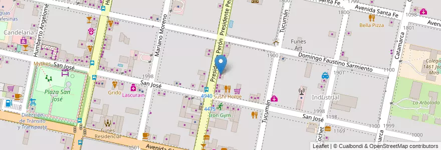 Mapa de ubicacion de Mis Siete Soles en Argentina, Santa Fe, Departamento Rosario, Municipio De Funes, Funes.