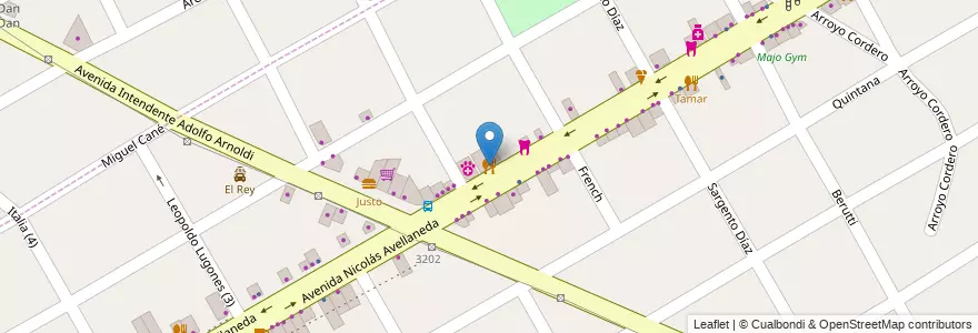 Mapa de ubicacion de Mis Sueños en アルゼンチン, ブエノスアイレス州, Partido De San Fernando, Victoria.