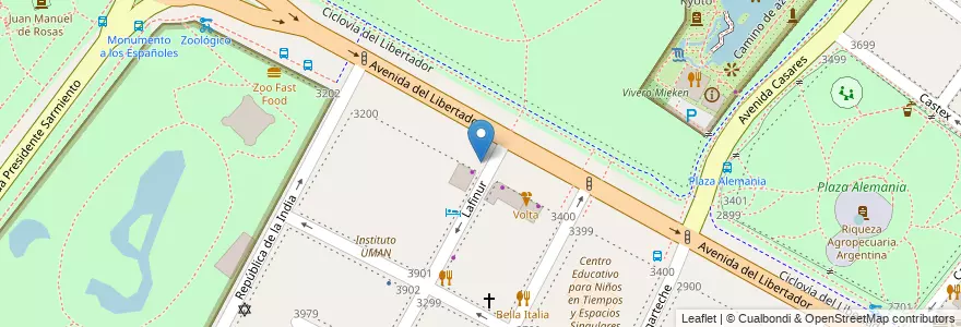 Mapa de ubicacion de Mishiguene, Palermo en 阿根廷, Ciudad Autónoma De Buenos Aires, 布宜诺斯艾利斯, Comuna 14.