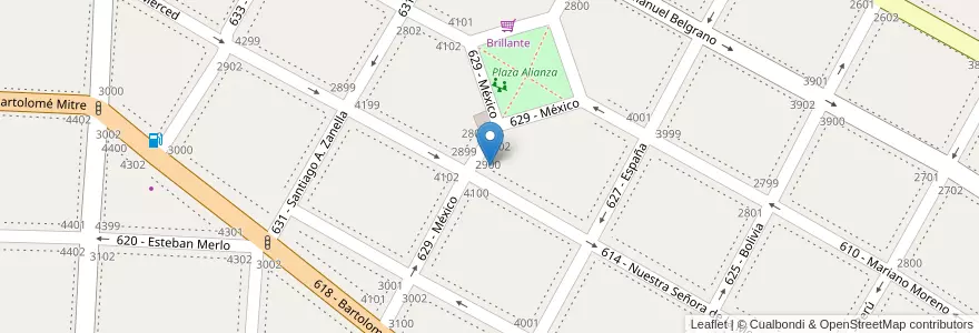 Mapa de ubicacion de Misia Pepa en Arjantin, Buenos Aires, Partido De Tres De Febrero, Caseros.