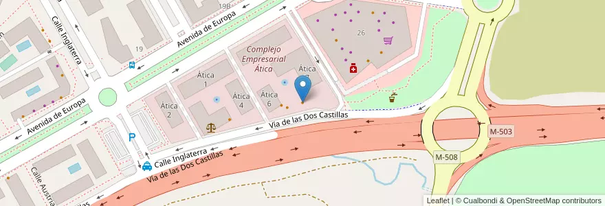 Mapa de ubicacion de Miss Sushi en Spanje, Comunidad De Madrid, Comunidad De Madrid, Área Metropolitana De Madrid Y Corredor Del Henares, Pozuelo De Alarcón.