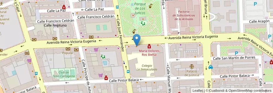 Mapa de ubicacion de Mister Pollo en Испания, Región De Murcia, Región De Murcia, Campo De Cartagena Y Mar Menor, Cartagena.