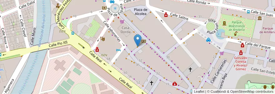 Mapa de ubicacion de Mister Witt Café en 西班牙, Región De Murcia, Región De Murcia, Campo De Cartagena Y Mar Menor, Cartagena.