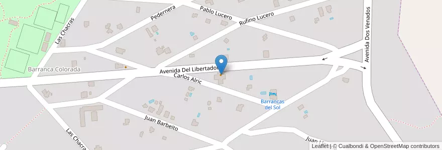 Mapa de ubicacion de Mitando lejos en アルゼンチン, サンルイス州, Junín, Municipio De Merlo, Villa De Merlo.