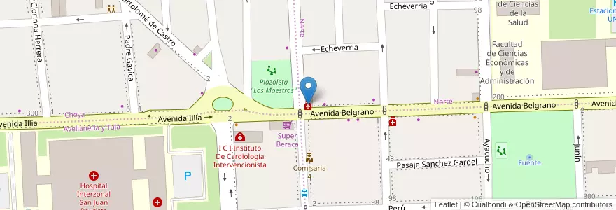 Mapa de ubicacion de Mitre en Argentinië, Catamarca, Departamento Capital, Municipio De San Fernando Del Valle De Catamarca, San Fernando Del Valle De Catamarca.