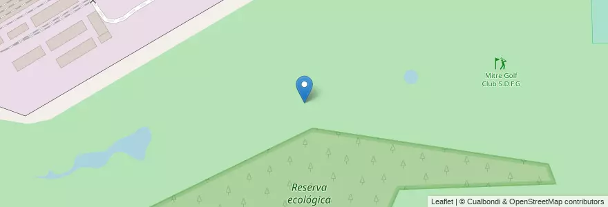 Mapa de ubicacion de Mitre Golf Club S.D.F.G en الأرجنتين, سانتا في, Departamento Rosario, Municipio De Pérez, Pérez.