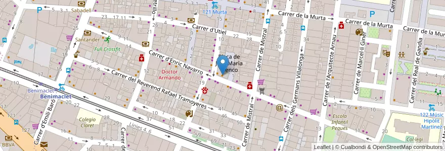 Mapa de ubicacion de MK Doner Kebab en İspanya, Comunitat Valenciana, València / Valencia, Comarca De València, València.