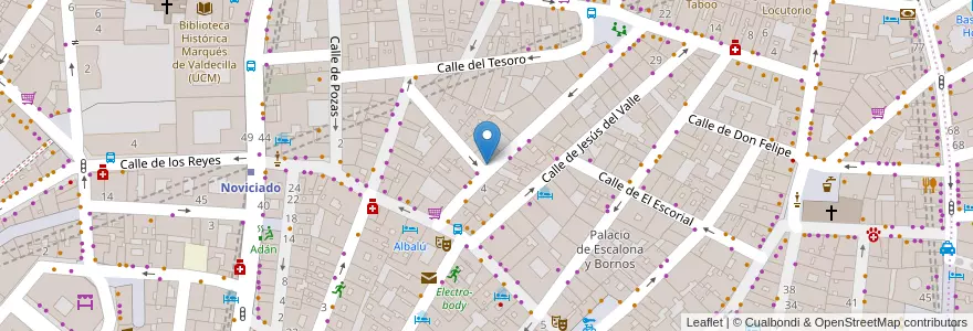 Mapa de ubicacion de MKC Night en إسبانيا, منطقة مدريد, منطقة مدريد, Área Metropolitana De Madrid Y Corredor Del Henares, مدريد.