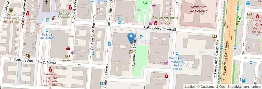 Mapa de ubicacion de Moby Dick en إسبانيا, منطقة مدريد, منطقة مدريد, Área Metropolitana De Madrid Y Corredor Del Henares, مدريد.