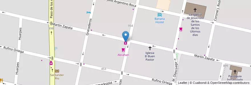 Mapa de ubicacion de Modelo en 阿根廷, 智利, Mendoza, Departamento Capital, Ciudad De Mendoza, Sección 5ª Residencial Sur.