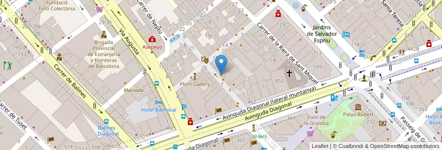 Mapa de ubicacion de Modu Korean Bowl-bibimbap en 西班牙, Catalunya, Barcelona, Barcelonès, Barcelona.