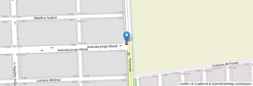 Mapa de ubicacion de Módulo 1 COE en Аргентина, Санта-Фе, Departamento Rosario, Municipio De Funes, Funes.