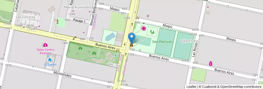 Mapa de ubicacion de Módulo 2 COE en 아르헨티나, Santa Fe, Departamento Rosario, Municipio De Funes, Funes.