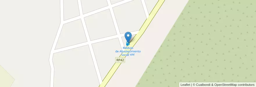 Mapa de ubicacion de Módulo de Abastecimiento Social YPF en 아르헨티나, Catamarca, Departamento El Alto, Municipio De El Alto.
