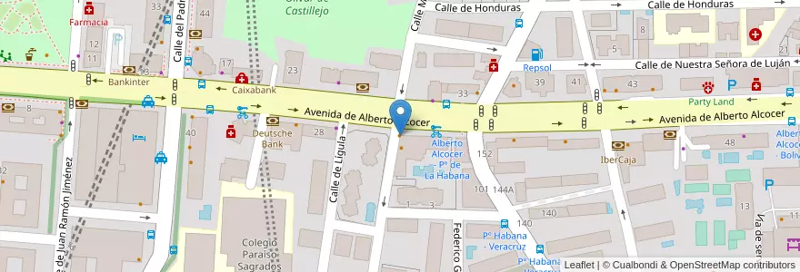 Mapa de ubicacion de Moe Club en Espagne, Communauté De Madrid, Communauté De Madrid, Área Metropolitana De Madrid Y Corredor Del Henares, Madrid.