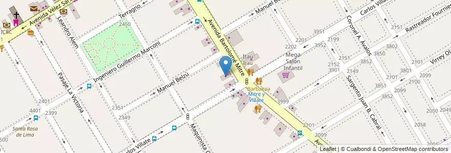 Mapa de ubicacion de Moha Inc. en Arjantin, Buenos Aires, Partido De Vicente López, Vicente López.