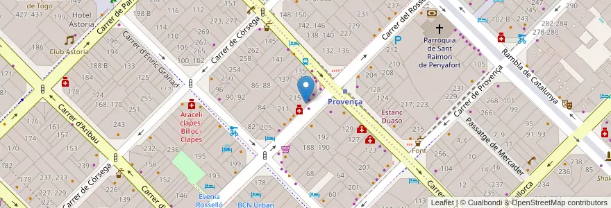 Mapa de ubicacion de Mojito Club en Spanien, Katalonien, Barcelona, Barcelonès, Barcelona.