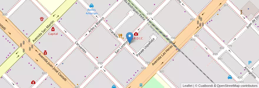 Mapa de ubicacion de Mojo Bar en 아르헨티나, Chaco, Departamento San Fernando, Resistencia, Resistencia.