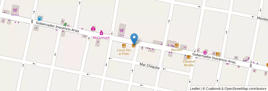 Mapa de ubicacion de Moli! en Arjantin, Buenos Aires, Partido De Morón, Castelar.