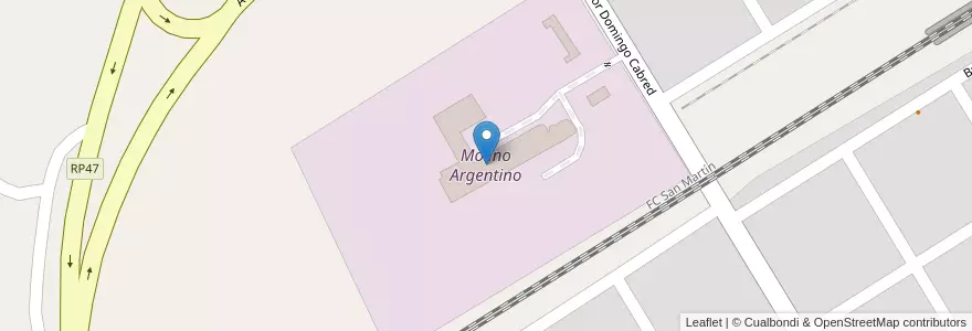 Mapa de ubicacion de Molino Argentino en Argentina, Buenos Aires, Partido De Luján.