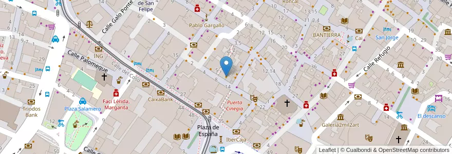 Mapa de ubicacion de Mombasa Café en スペイン, アラゴン州, サラゴサ, Zaragoza, サラゴサ.