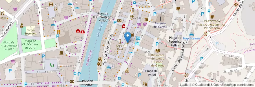 Mapa de ubicacion de Mon oncle en Spain, Catalonia, Girona, Gironès, Girona.