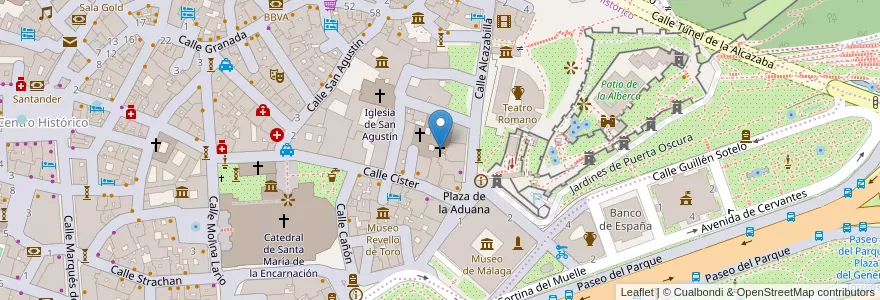 Mapa de ubicacion de Monasterio Cistercience de Santa Ana en İspanya, Andalucía, Málaga, Málaga-Costa Del Sol, Málaga.